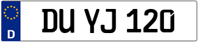 Trailer License Plate